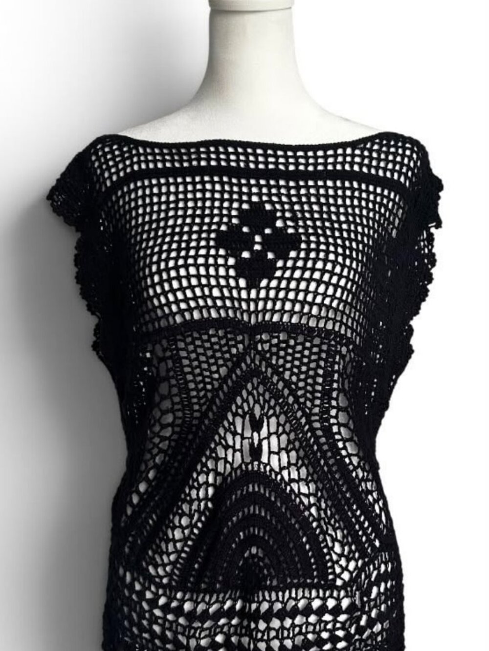 Pain de Sucre Leana Crochet Cover Up Poncho | M | NWT
